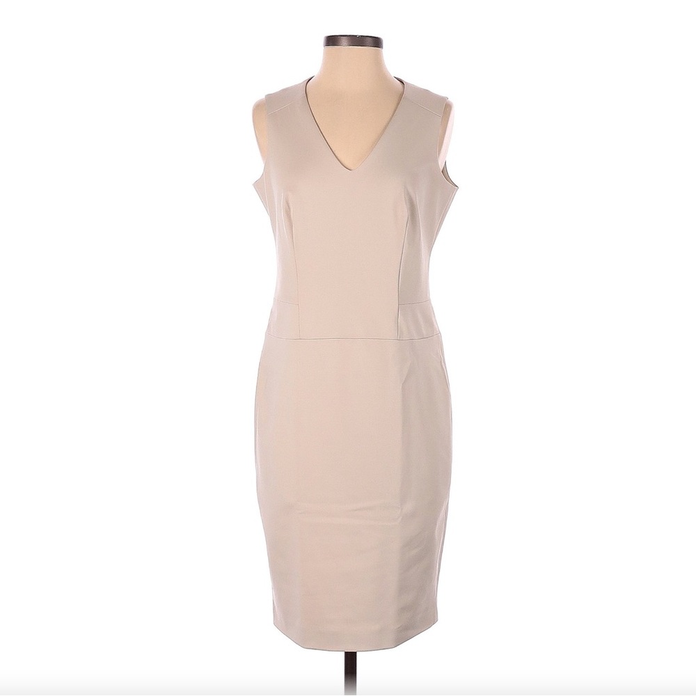 Katherine Barclay Nude Sleeveless Dress
